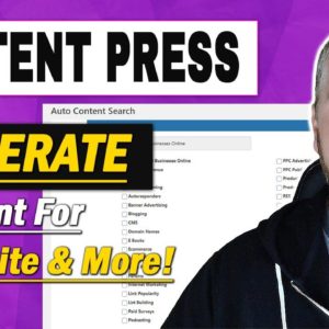 What is Content Press?  Watch My ContentPress Review & Demo