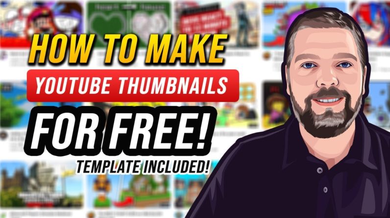 How To Make YouTube Thumbnails for Free with a Photoshop Alternative [FREE Template]